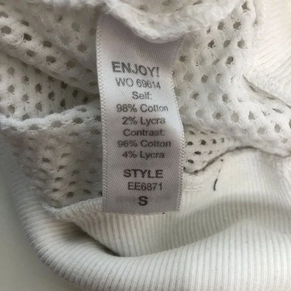 Evereve x Michael Stars Women's Mesh Dolman Sleeve Top Shirt Size S White Disco - Picture 7 of 9